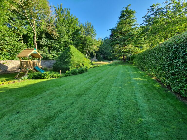 The gardens and Yew Den at Cliff House, holiday cottages in yorkshire, cottages with gardens