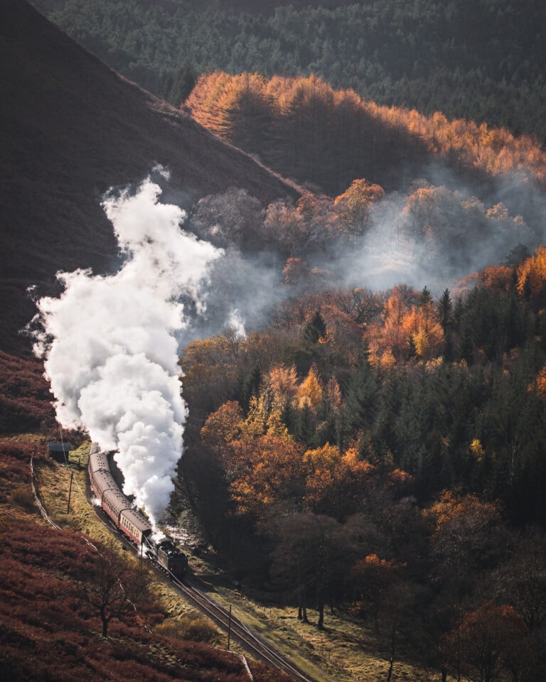 autumn, north york moors railway, steam, railway, holiday, cottages, self catering